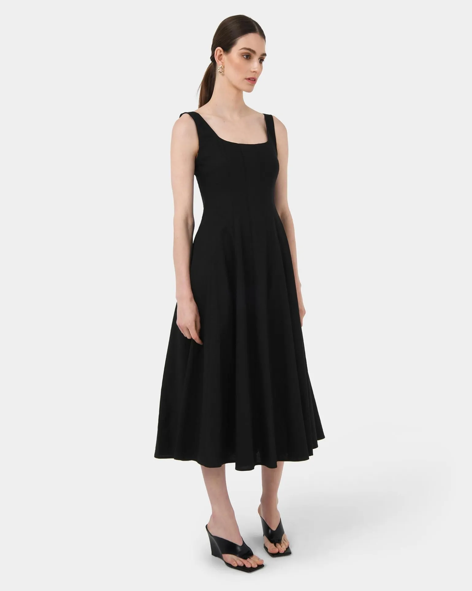 Saira 2 Linen A-line Dress