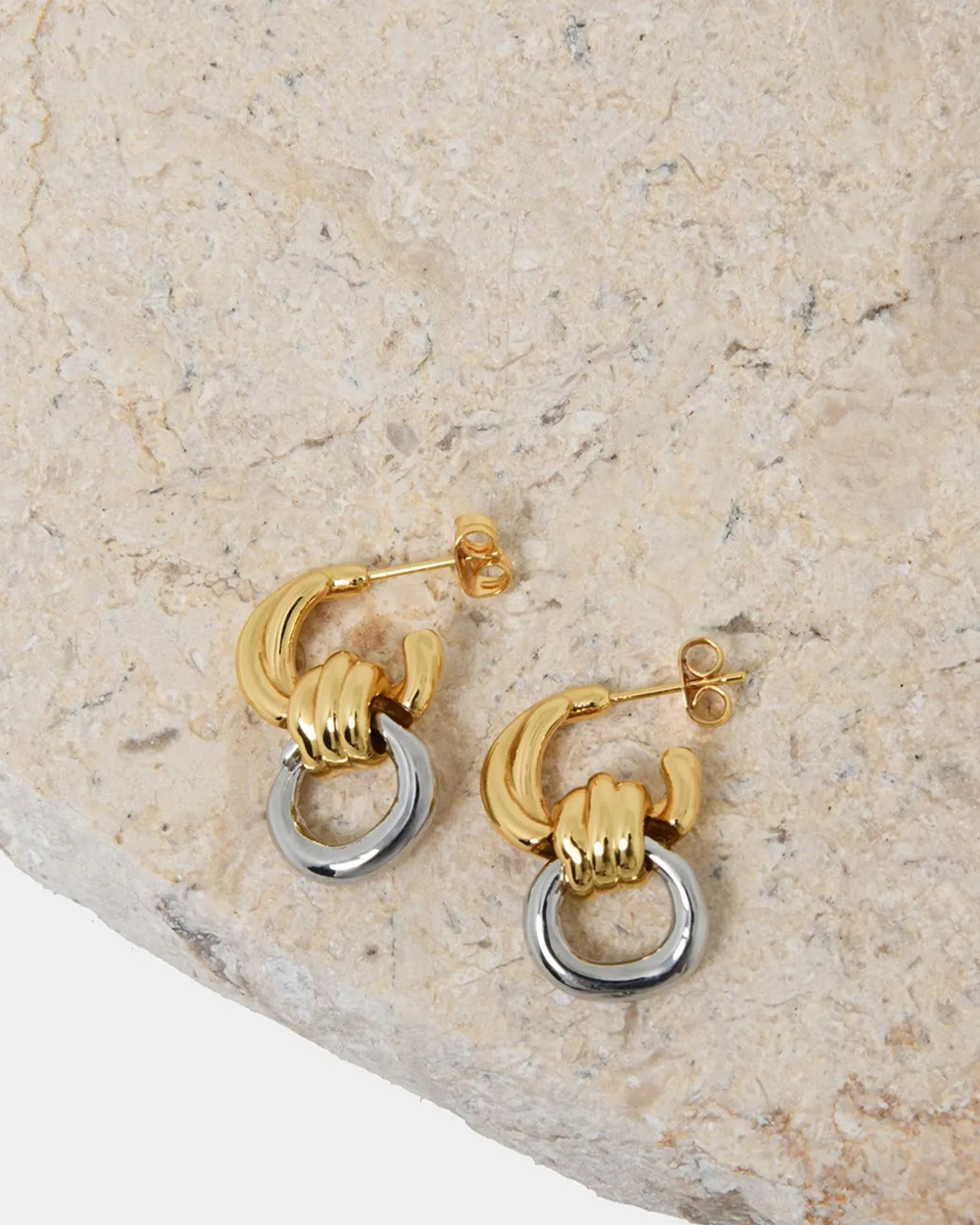 Samra Two Tone Earrings