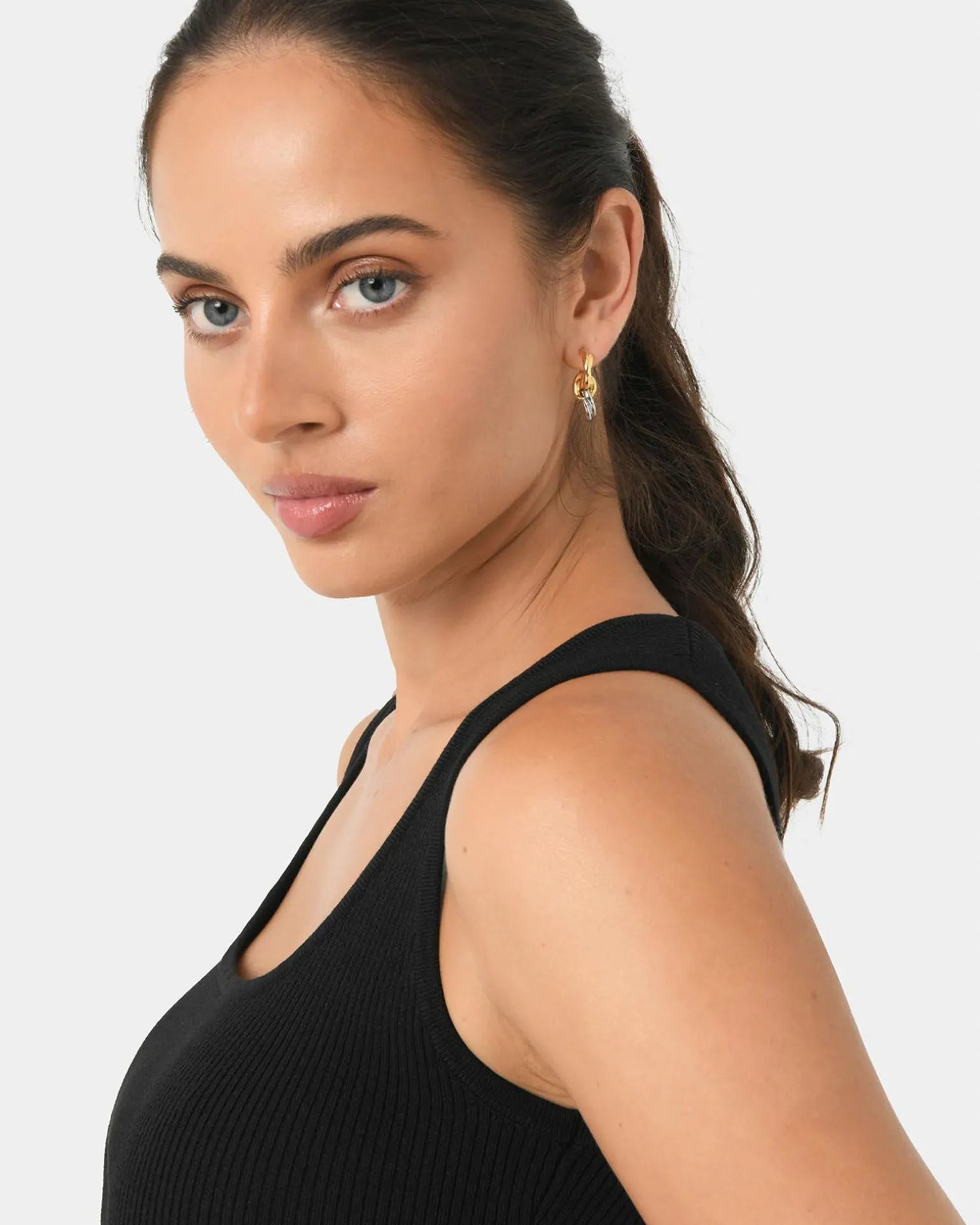 Samra Two Tone Earrings