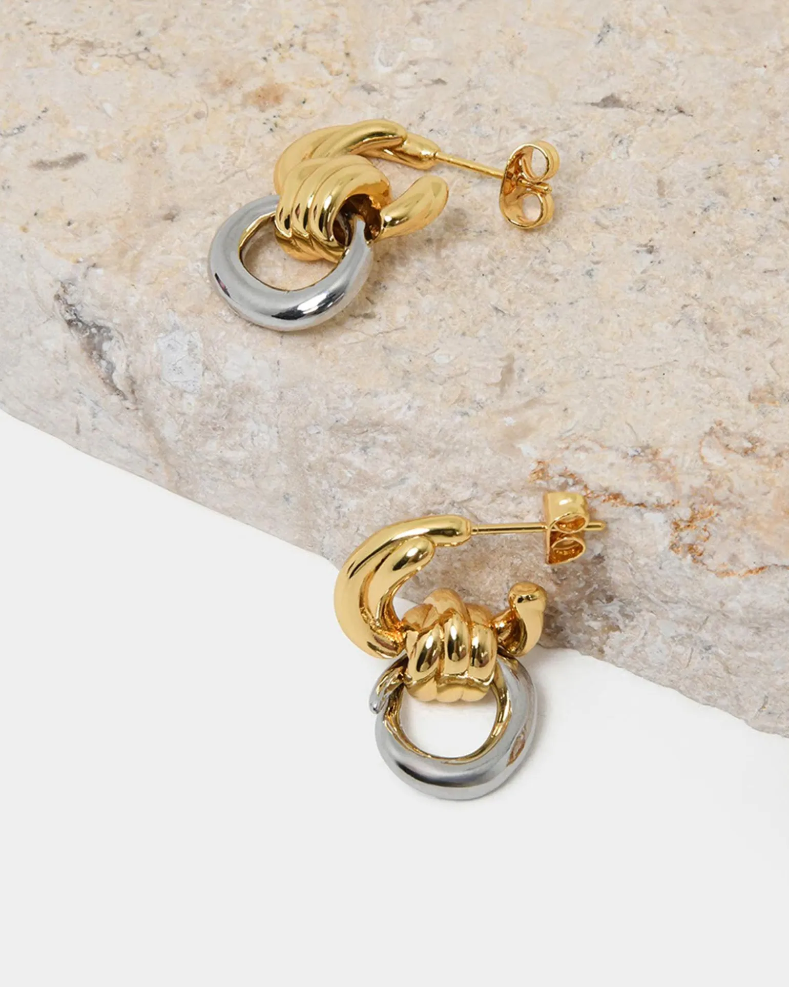 Samra Two Tone Earrings