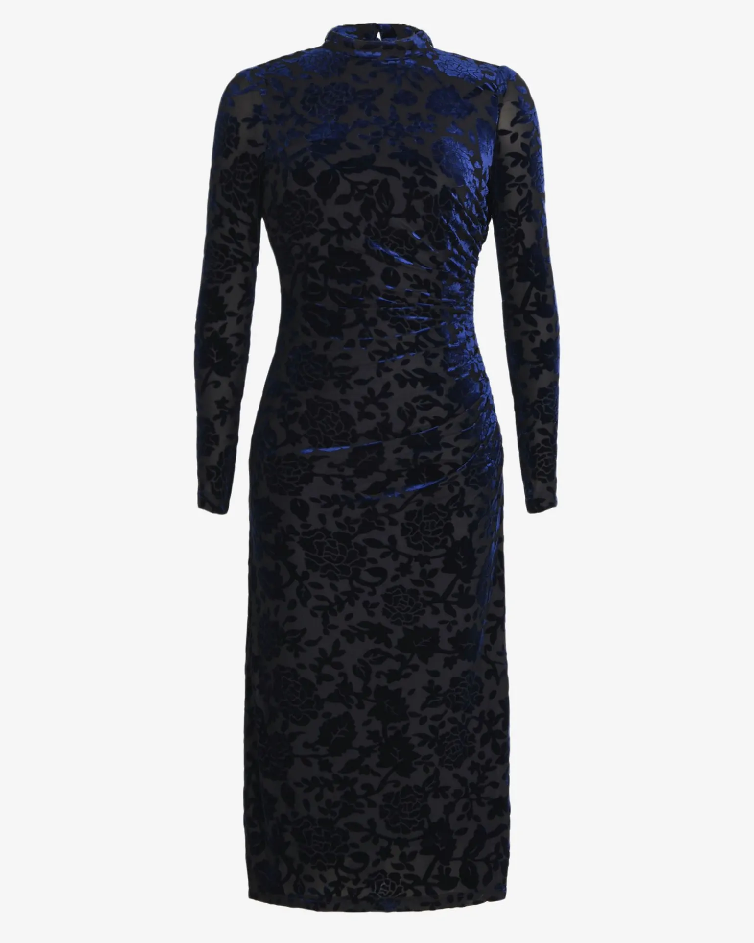 Sapphire Velvet Burnout Dress