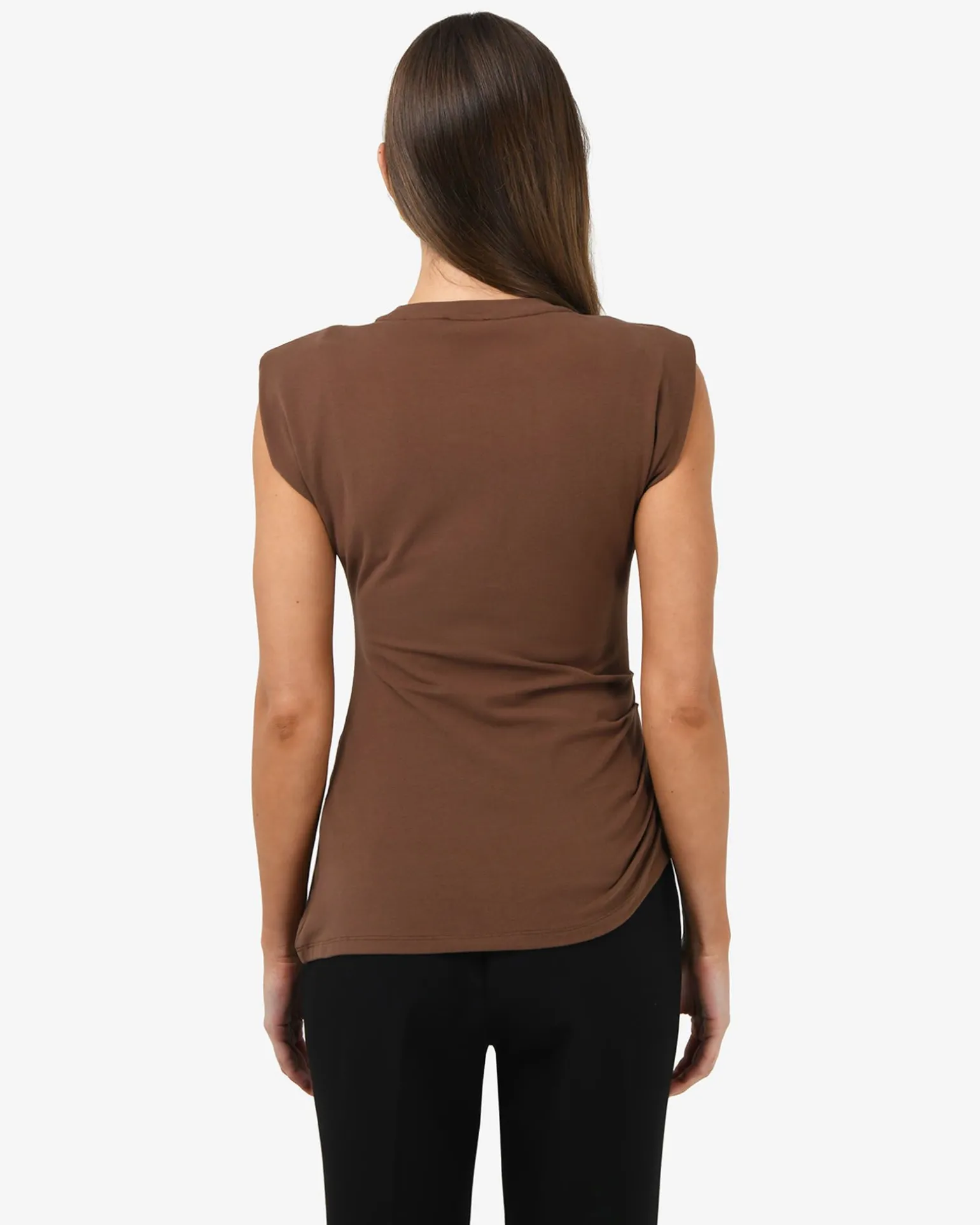 Sarah Padded Ruched Jersey Top