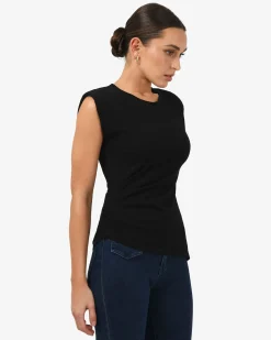 Sarah Padded Ruched Jersey Top
