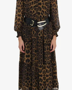 Shakira V-neck Button Dress
