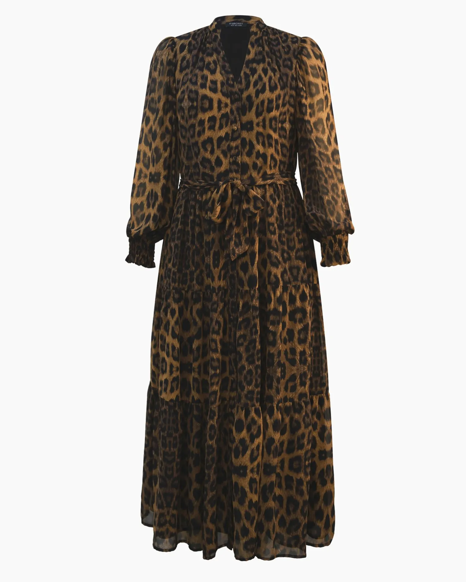 Shakira V-neck Button Dress