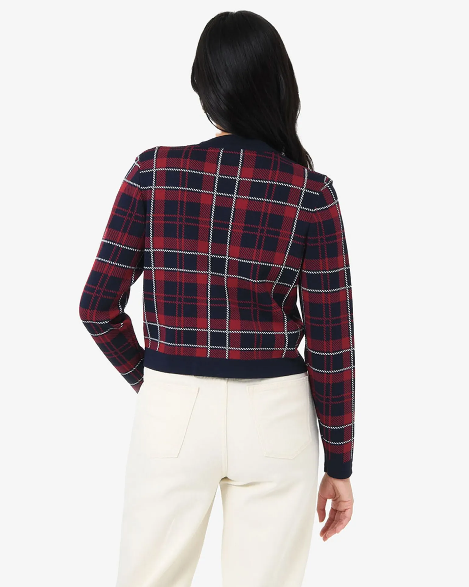 Siane Check Knit Cardigan