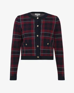 Siane Check Knit Cardigan