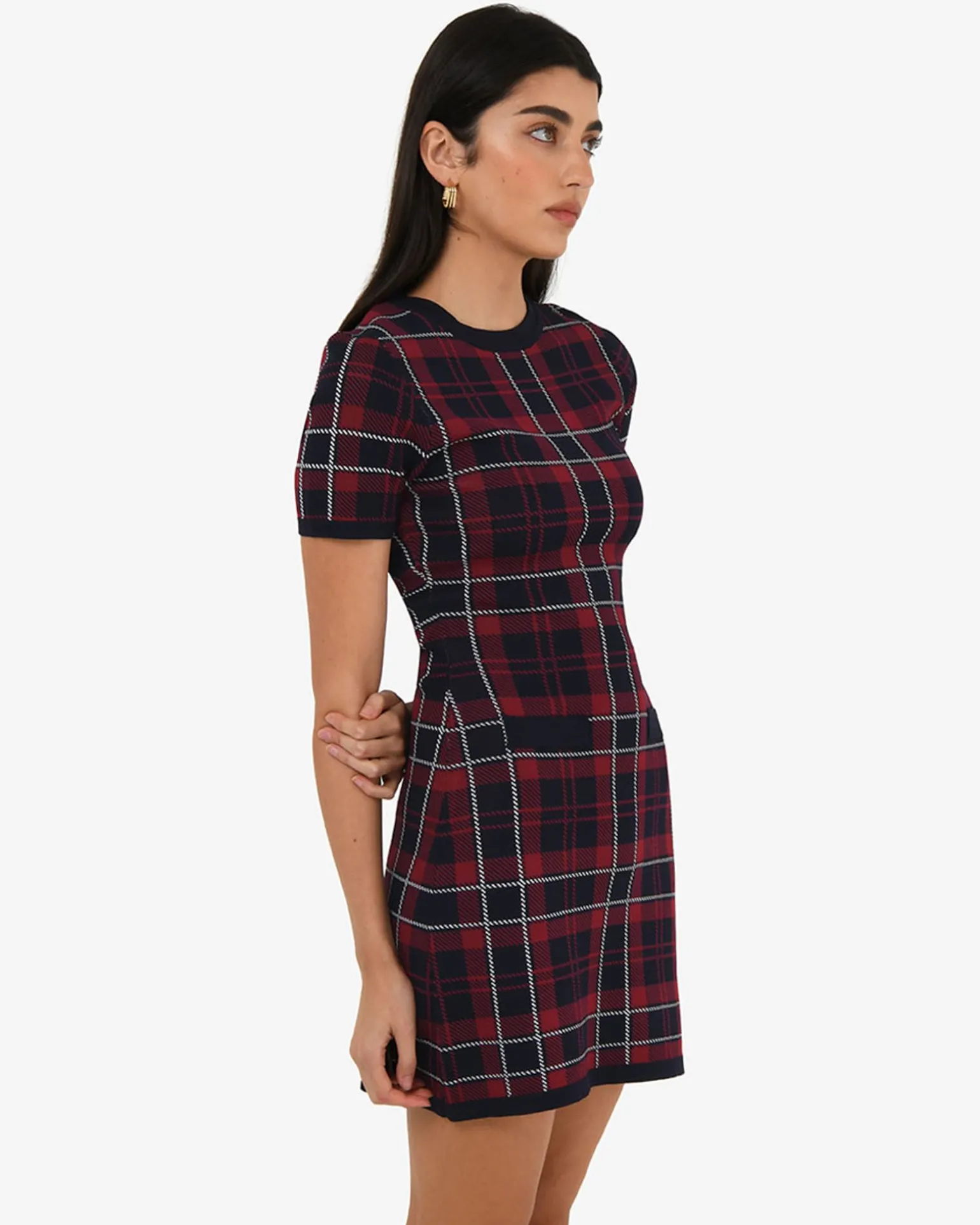 Siane Check Knit Dress