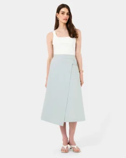 Sofia Wrap Midi Skirt