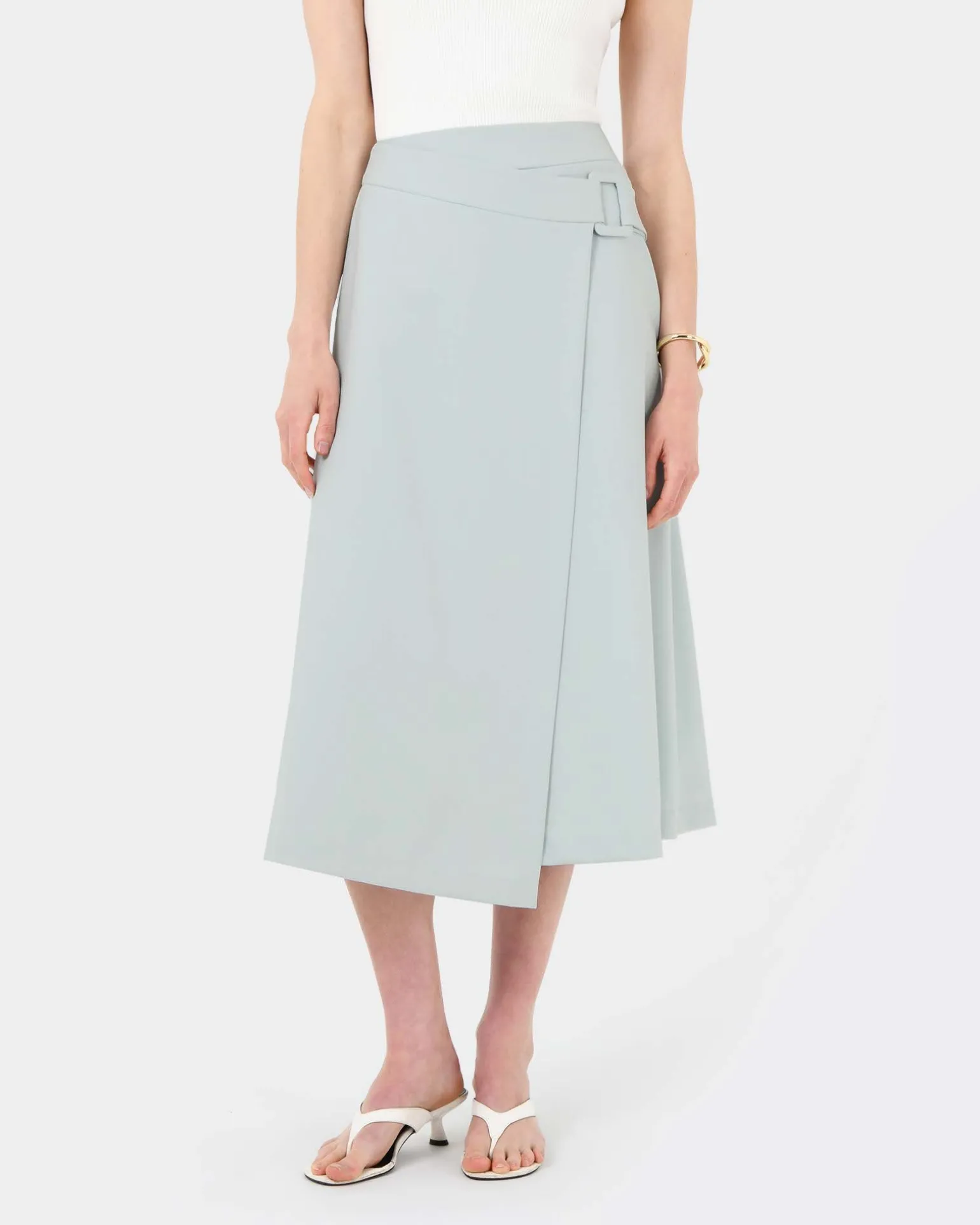 Sofia Wrap Midi Skirt