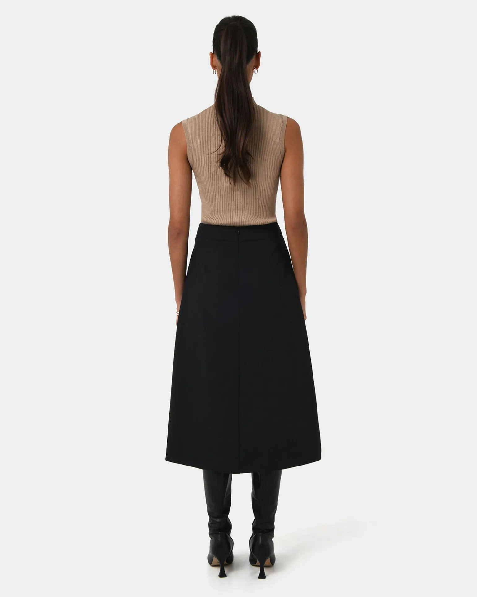 Sofia Wrap Midi Skirt