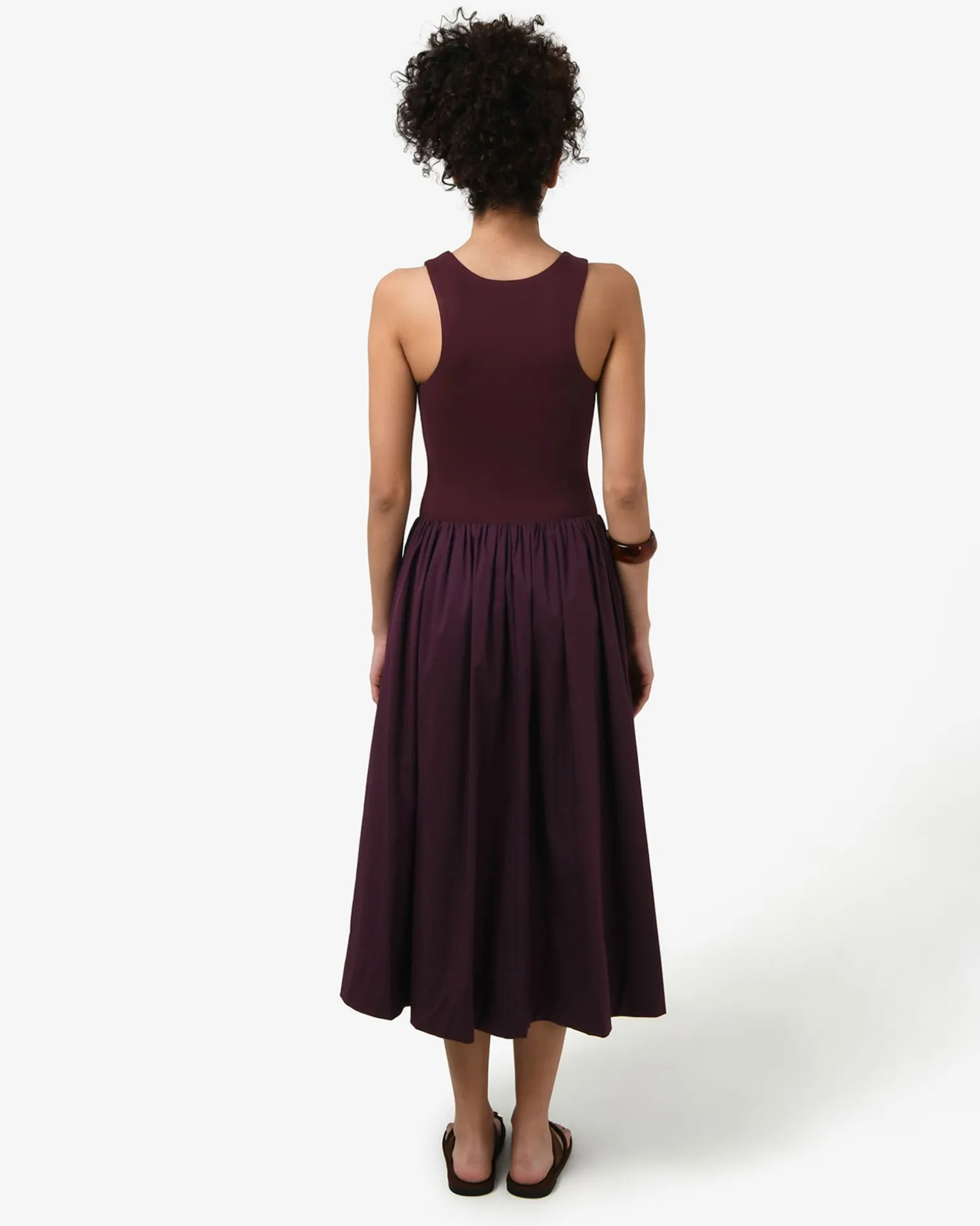 Soho Cotton & Knit Midi Dress