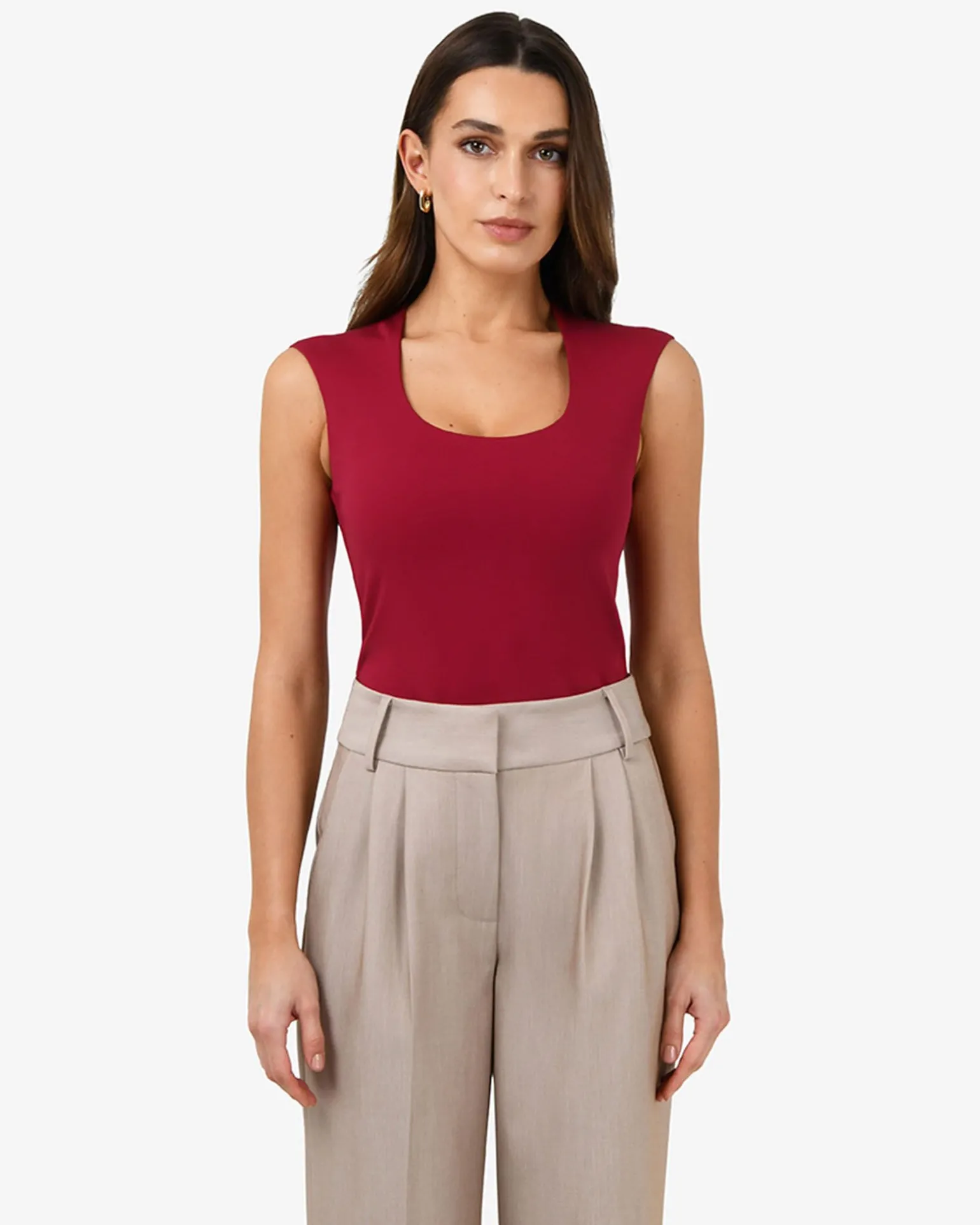 Soho Rounded Square Neck Top