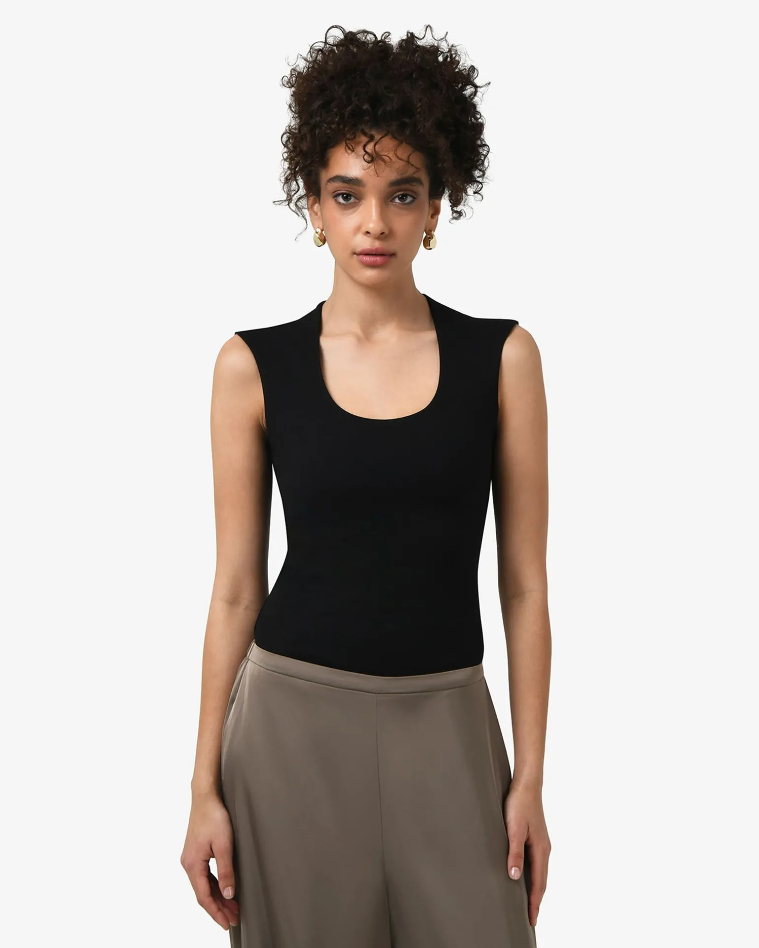 Soho Rounded Square Neck Top