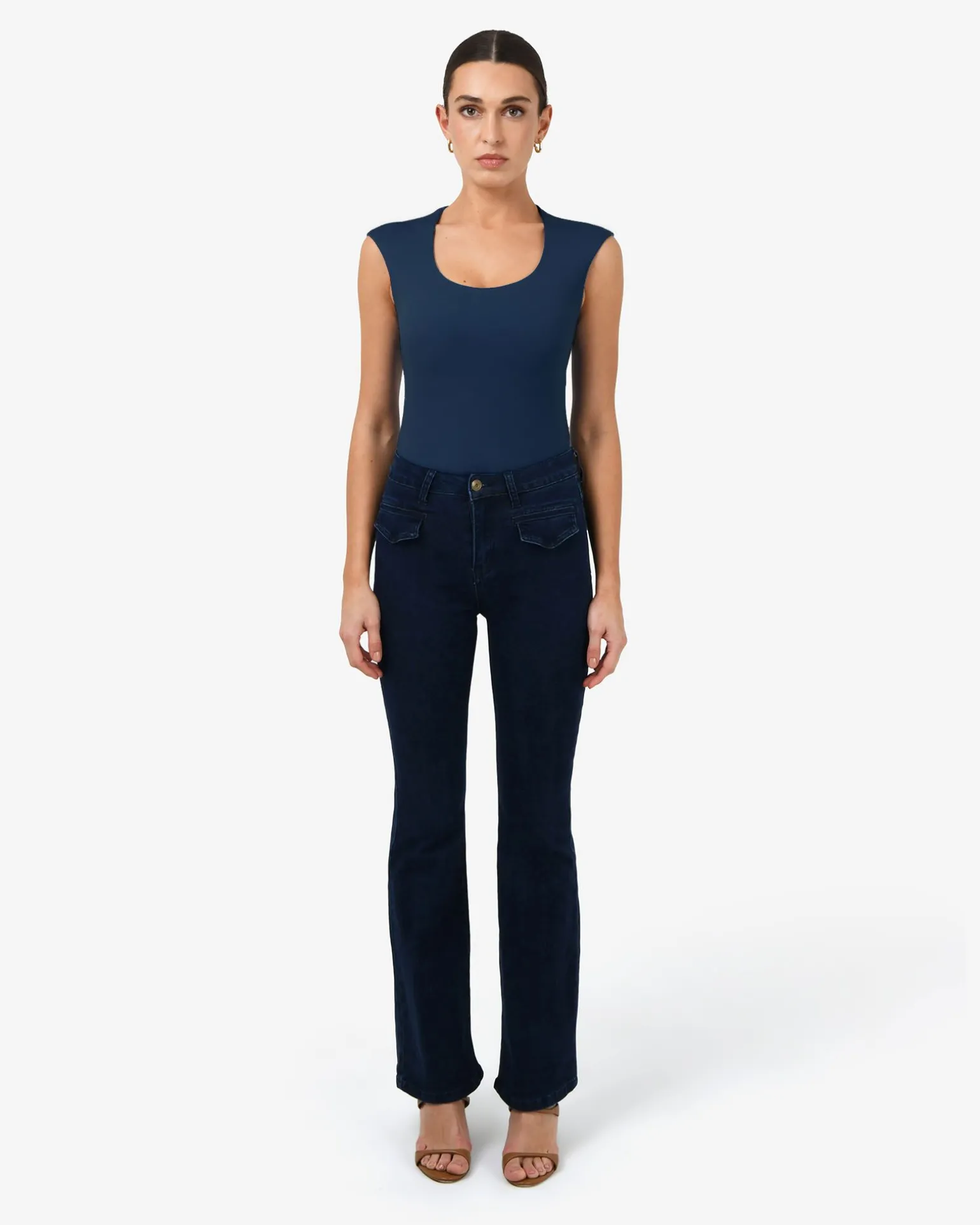 Soho Rounded Square Neck Top
