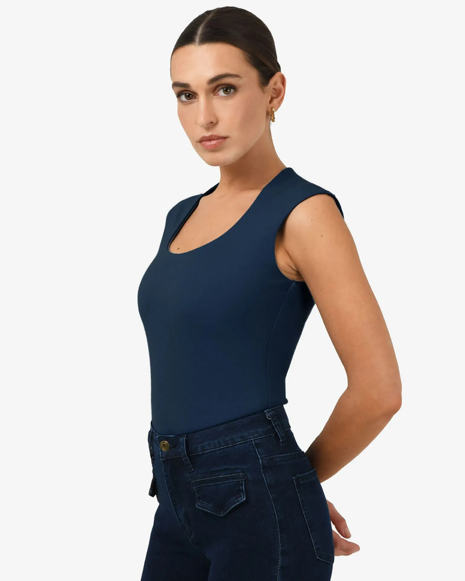 Soho Rounded Square Neck Top