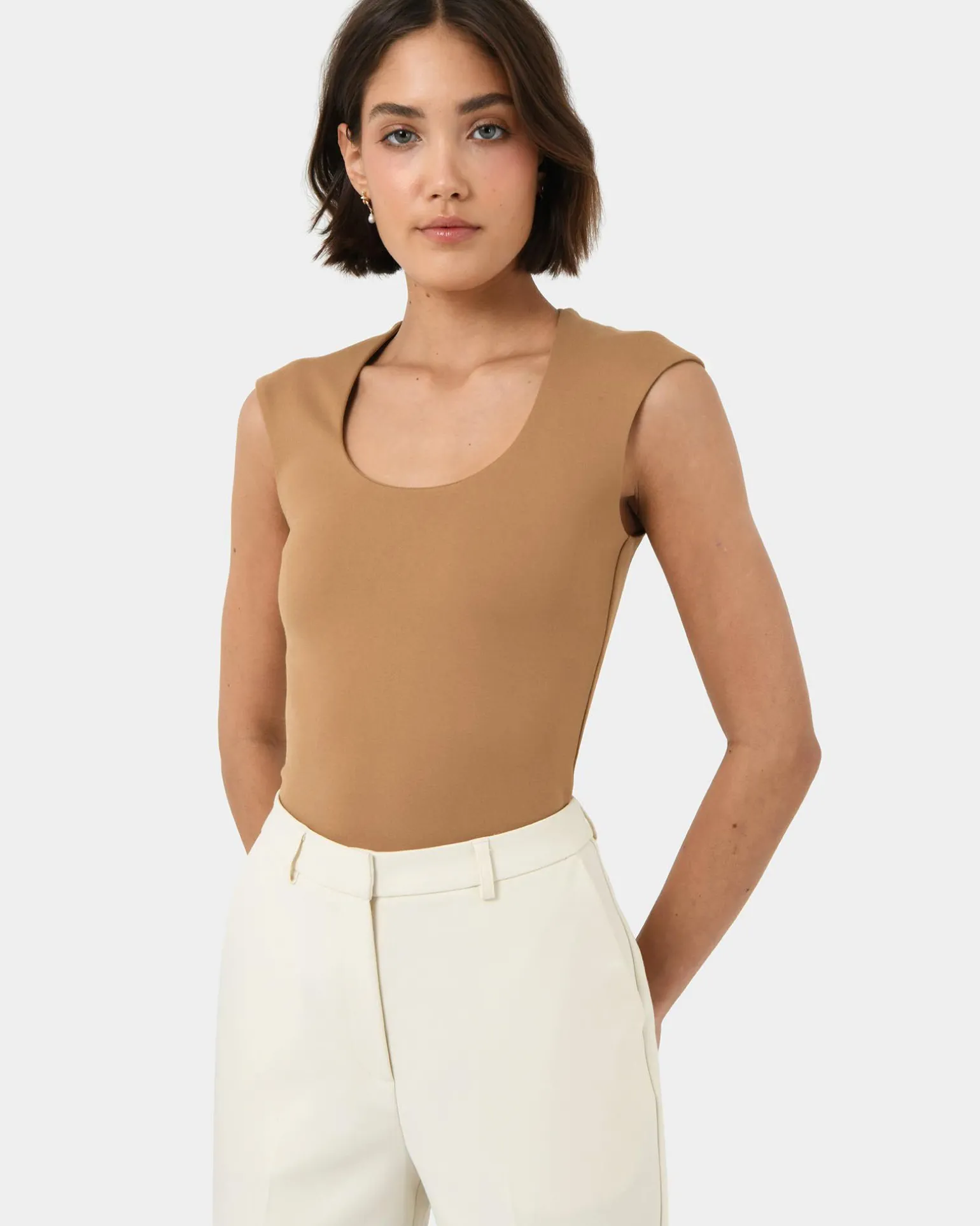 Soho Rounded Square Neck Top