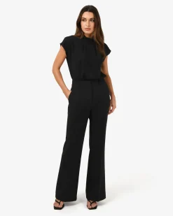 Tiara High Neck Shell Top