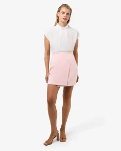 Tiara High Neck Shell Top