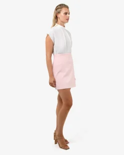 Tiara High Neck Shell Top