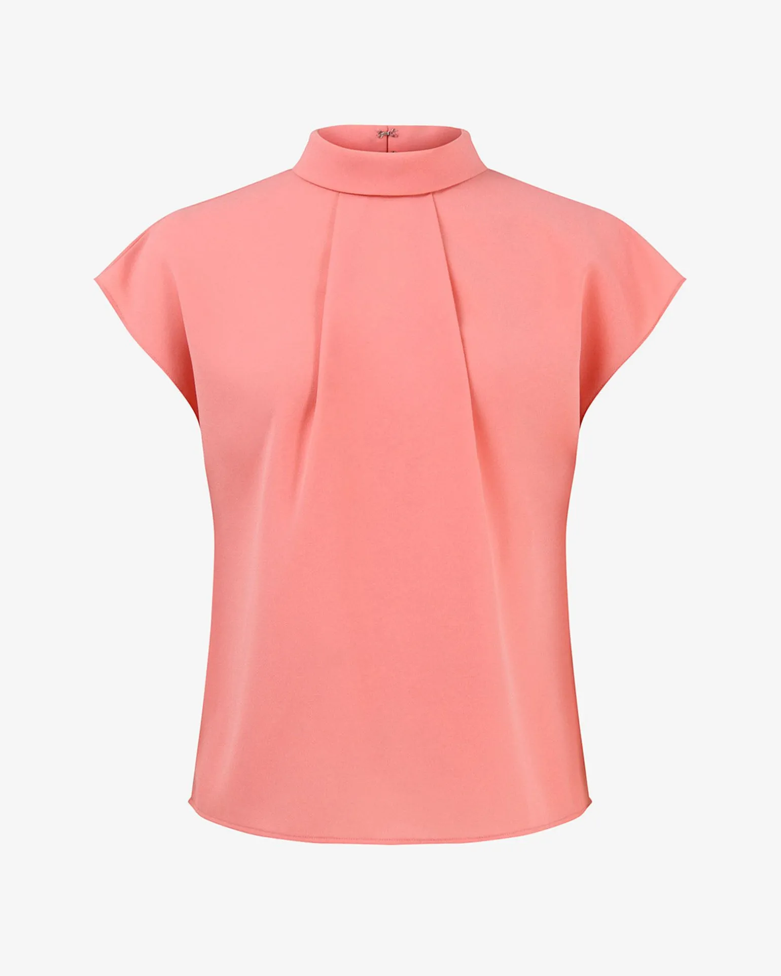 Tiara High Neck Shell Top