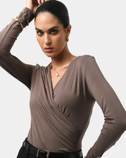 Tika Crossover Ruched Top