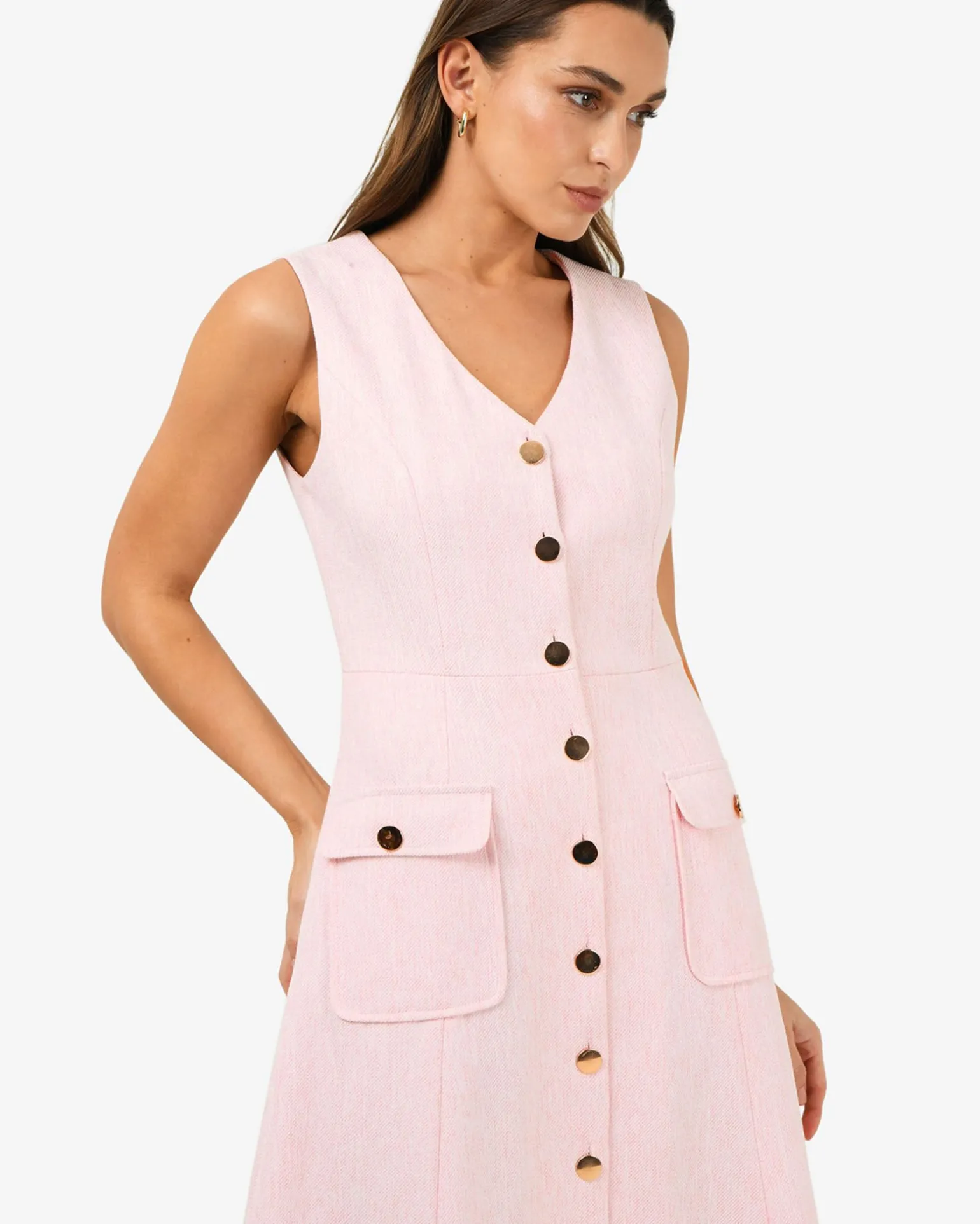 Valena Tweed Midi Dress