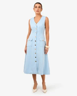 Valena Tweed Midi Dress