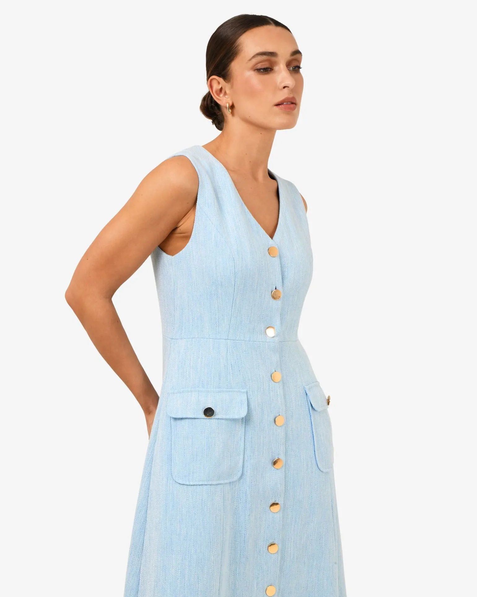 Valena Tweed Midi Dress