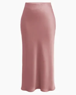 Valeria A-line Satin Skirt