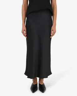 Valeria A-line Satin Skirt