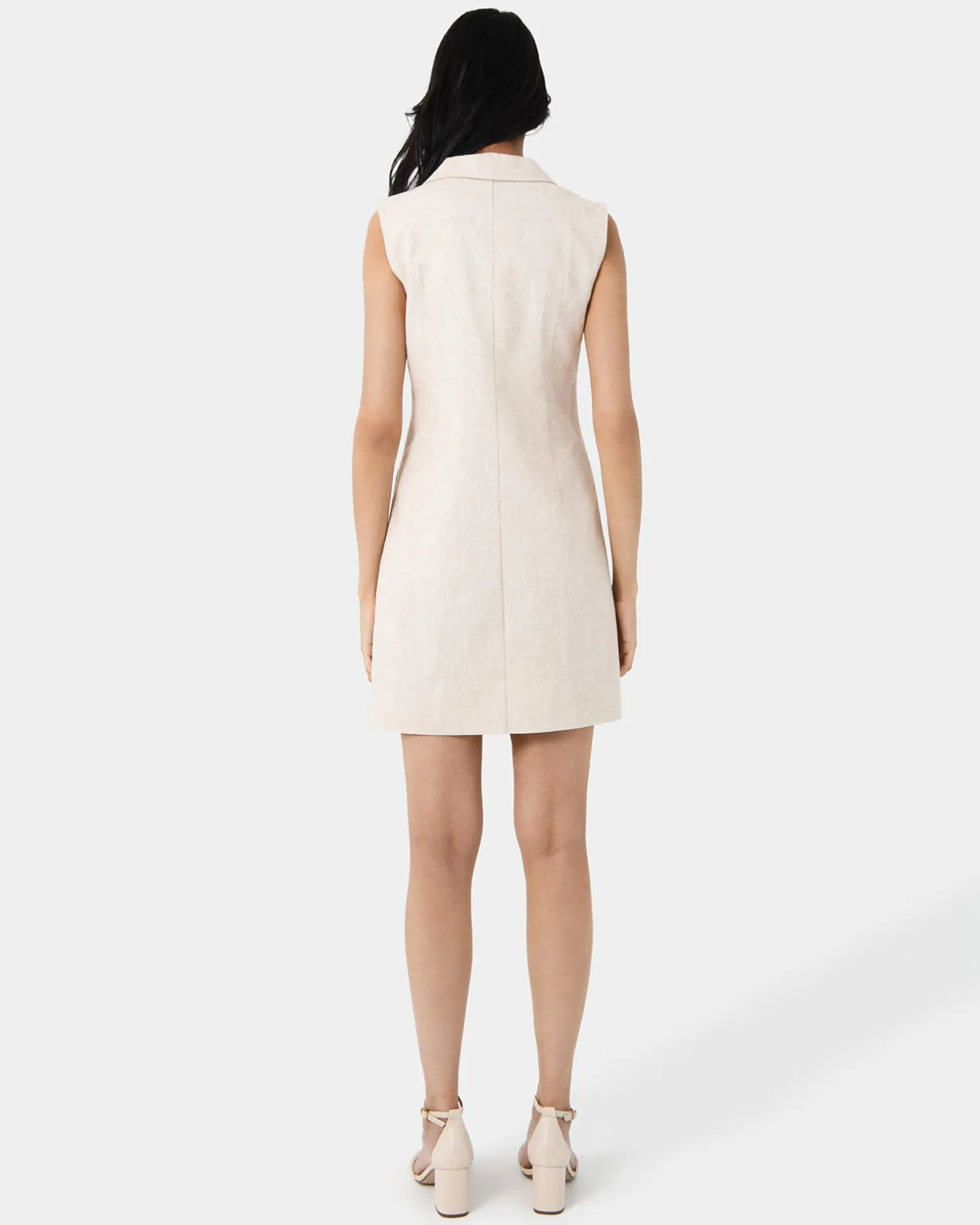 Valeria Buttoned Linen Dress