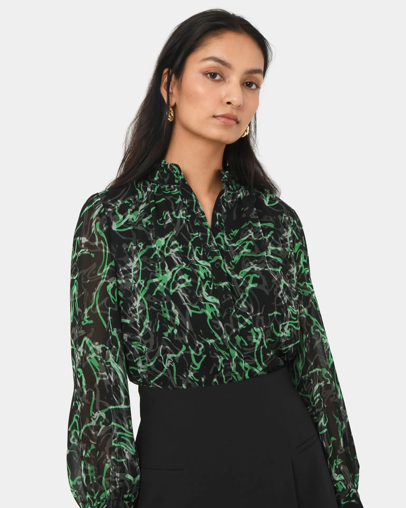 Veda Collar Blouse