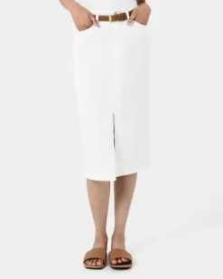 Veronique Midi Denim Skirt