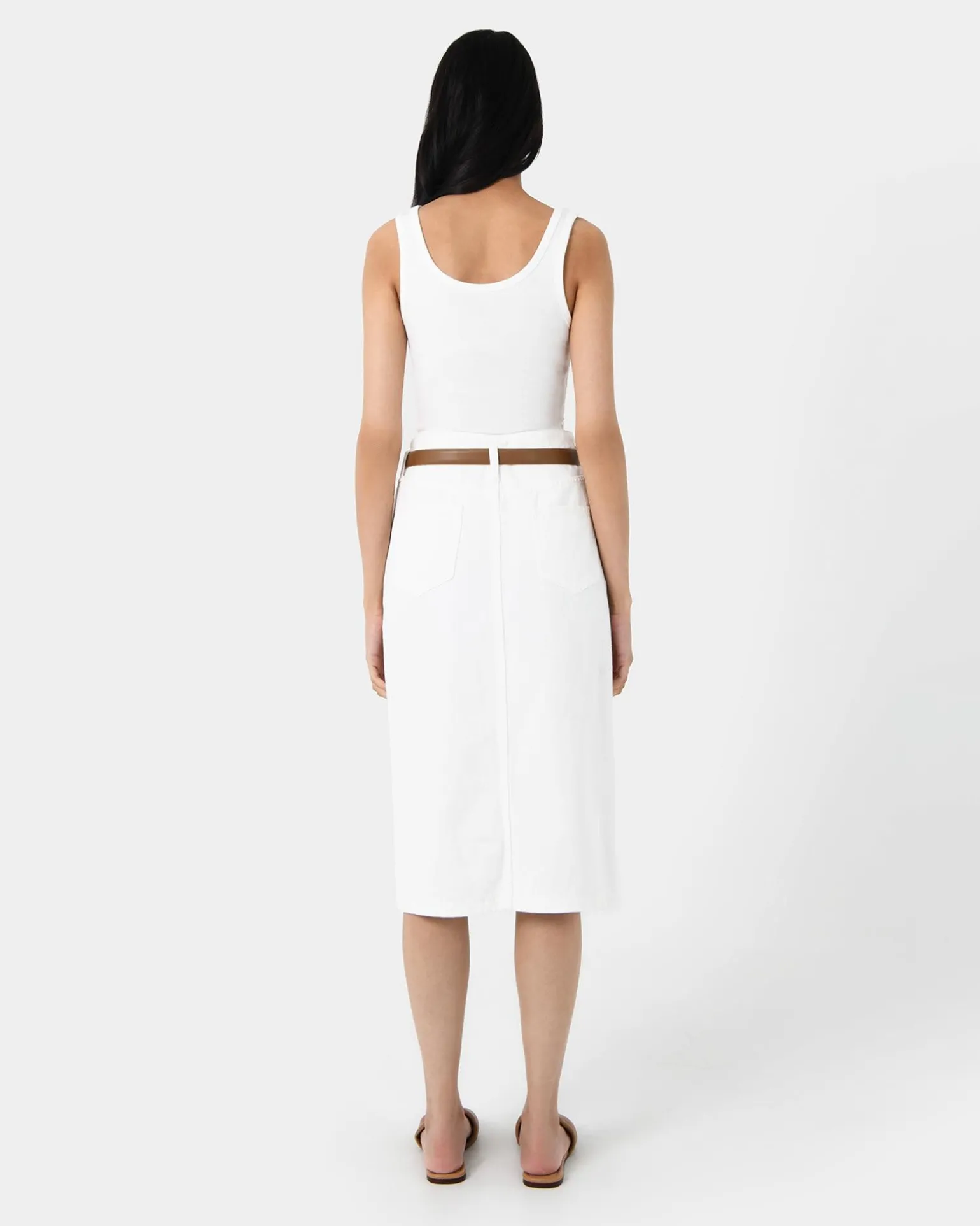 Veronique Midi Denim Skirt