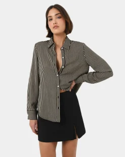 Wanda Stripe Satin Shirt