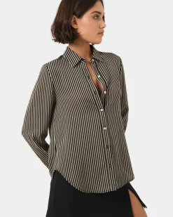 Wanda Stripe Satin Shirt