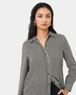 Wanda Stripe Satin Shirt