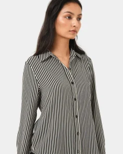 Wanda Stripe Satin Shirt