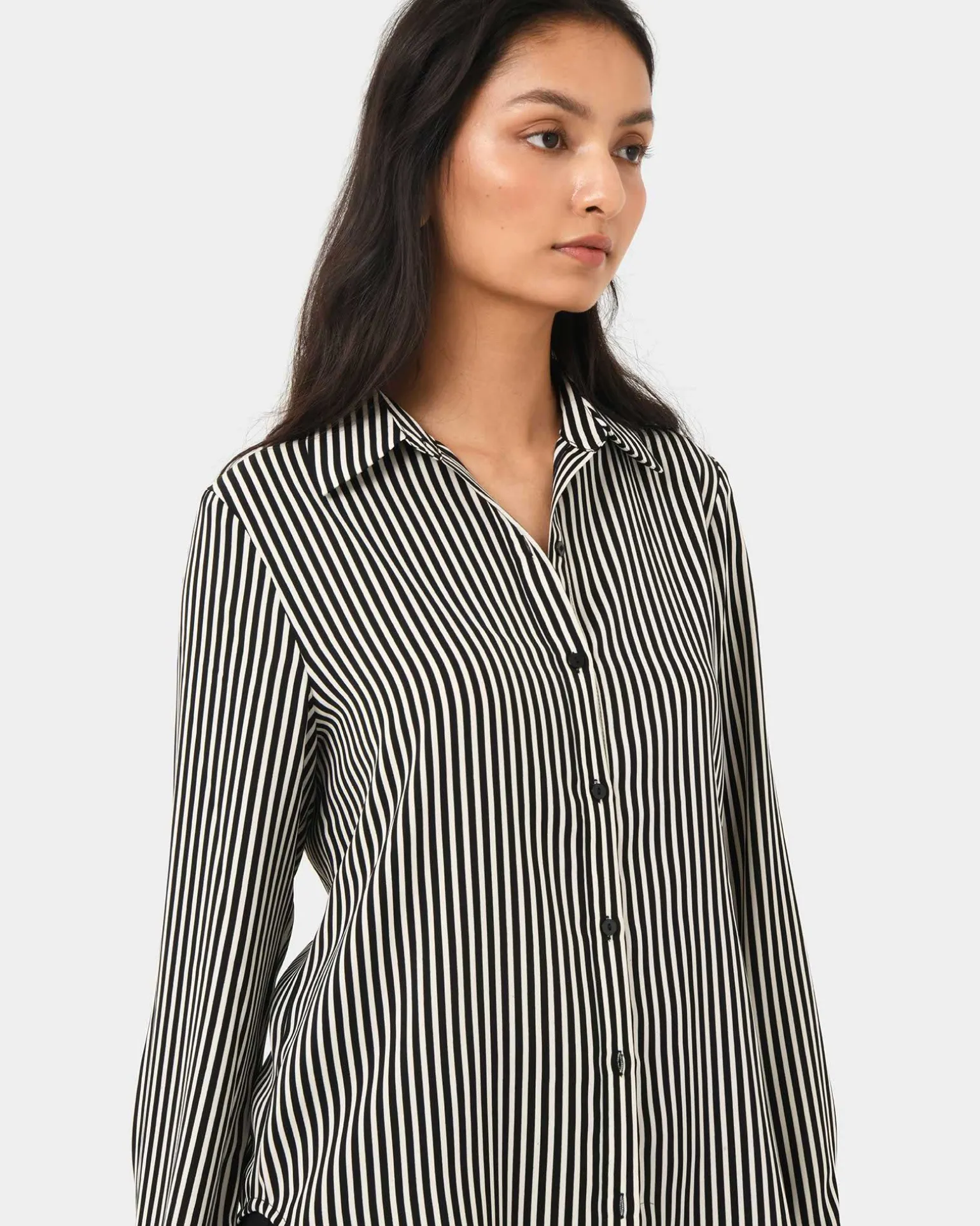 Wanda Stripe Satin Shirt