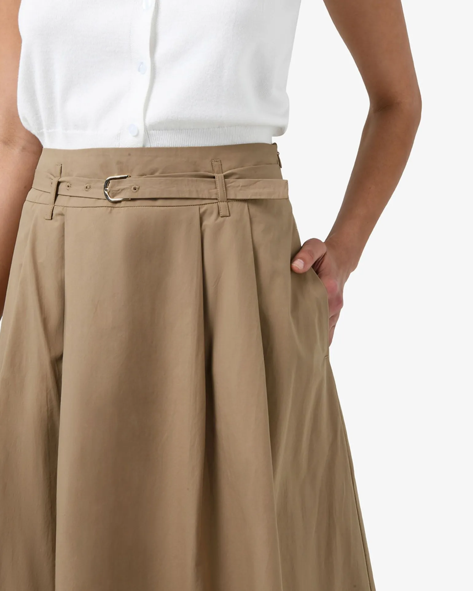 Willow Cotton Belted Skirt