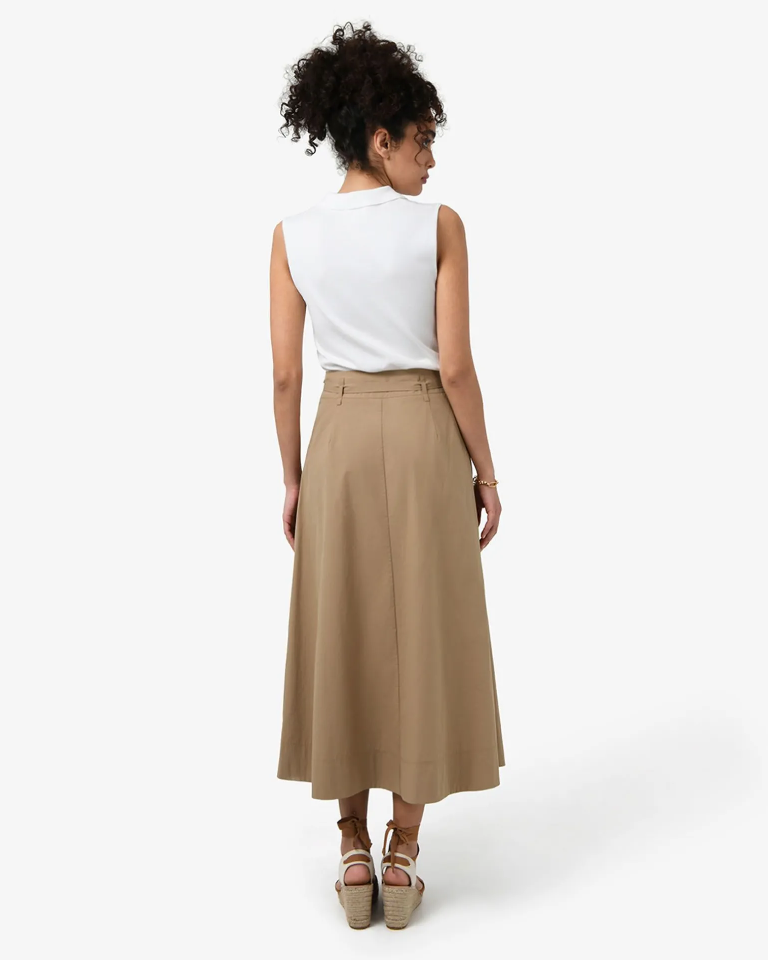 Willow Cotton Belted Skirt