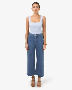 Windsor Cropped Wide Leg Jeans