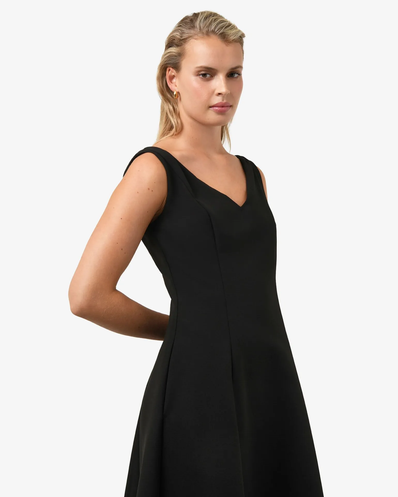 Yana V Neck Panel Dress