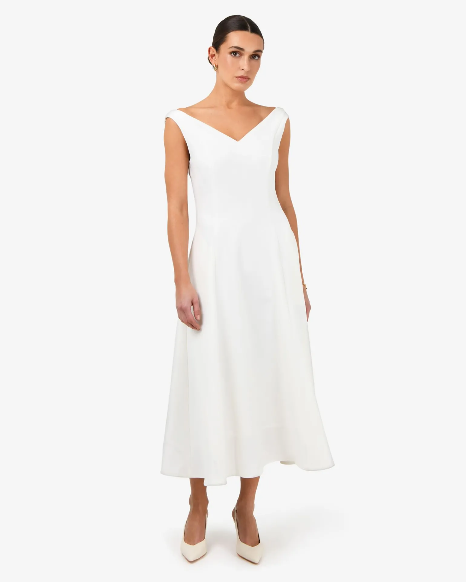Yana V Neck Panel Dress