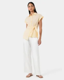 Zalia Tie Button Shirt