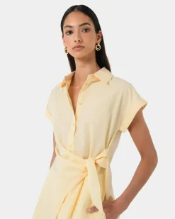 Zalia Tie Button Shirt