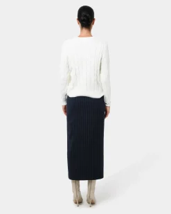 Zara Tailored Midi Skirt